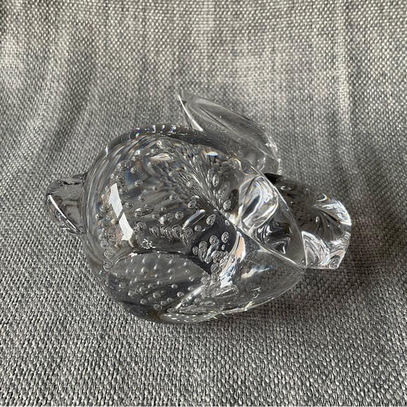 Vintage Bunny Rabbit Bubble Art Glass Sculpted Figurine Hand Blown Paperweight - Picture 10 of 15